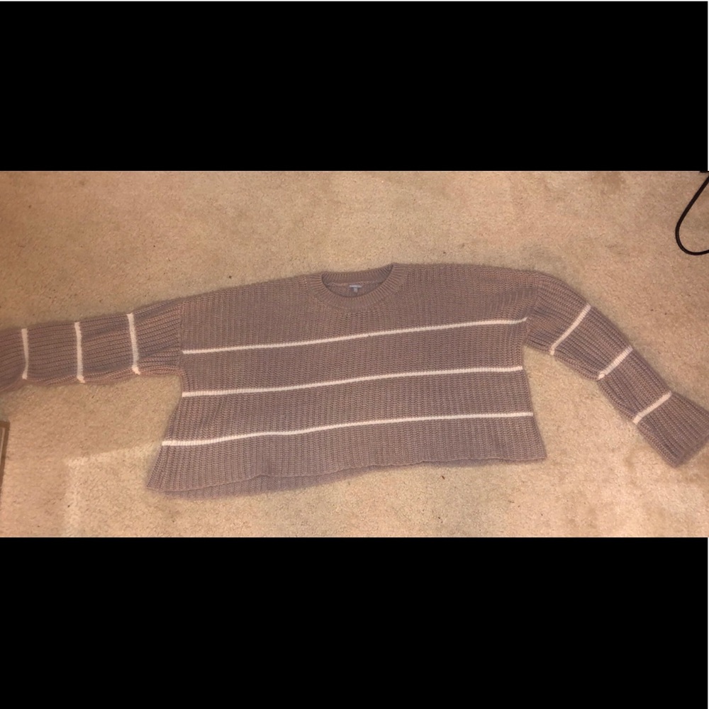 Charolette Russe brown and cream knit sweater